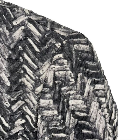 𝅺ESCADA Beele Textured Silk Granite Abstract Print Blazer Size 40/ US M - Picture 4 of 8